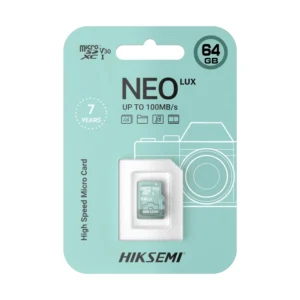 Memoria Micro Sd Hiksemi Neo Lux 64Gb (Hs-Tf-D3 64G) V30, Sdxc I, 100Mbs