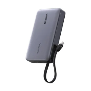 Power Bank Ugreen Pb551 (55992B) Portatil Nexode, Indicador Led Y Cable Usb-C Integrado, Carga Rapida 145W, 20000Mah