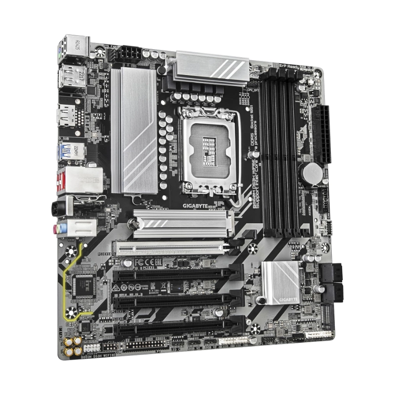 Placa Gigabyte (B860M Ds3H Wifi6E) Lga 1851, Micro-Atx, Wifi 6E, Pcie 5.0, Lan De 2.5Gbe, Ddr5 3 Placa Gigabyte (B860M Ds3H Wifi6E) Lga 1851, Micro-Atx, Wifi 6E, Pcie 5.0, Lan De 2.5Gbe, Ddr5 - Imagen 3