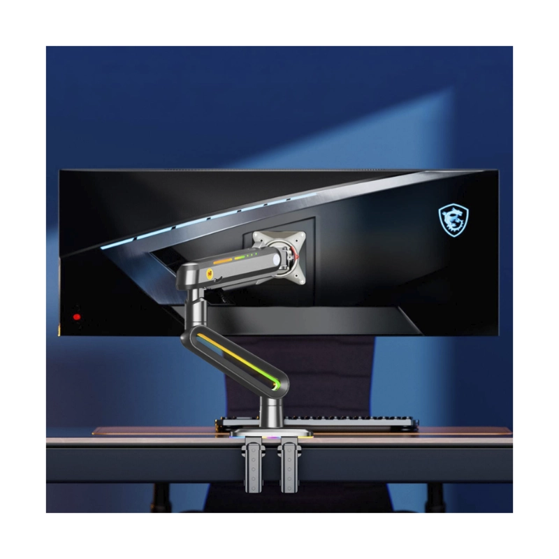 Brazo Soporte Para Monitor North Bayou J6 (1119781093) Gaming, Rosado, Rack Base, Para 32 A 60, De 2Kg Hasta 20Kg, Altura Ajustable, Luz Rgb 4 Brazo Soporte Para Monitor North Bayou J6 (1119781093) Gaming, Rosado, Rack Base, Para 32 A 60, De 2Kg Hasta 20Kg, Altura Ajustable, Luz Rgb - Imagen 4