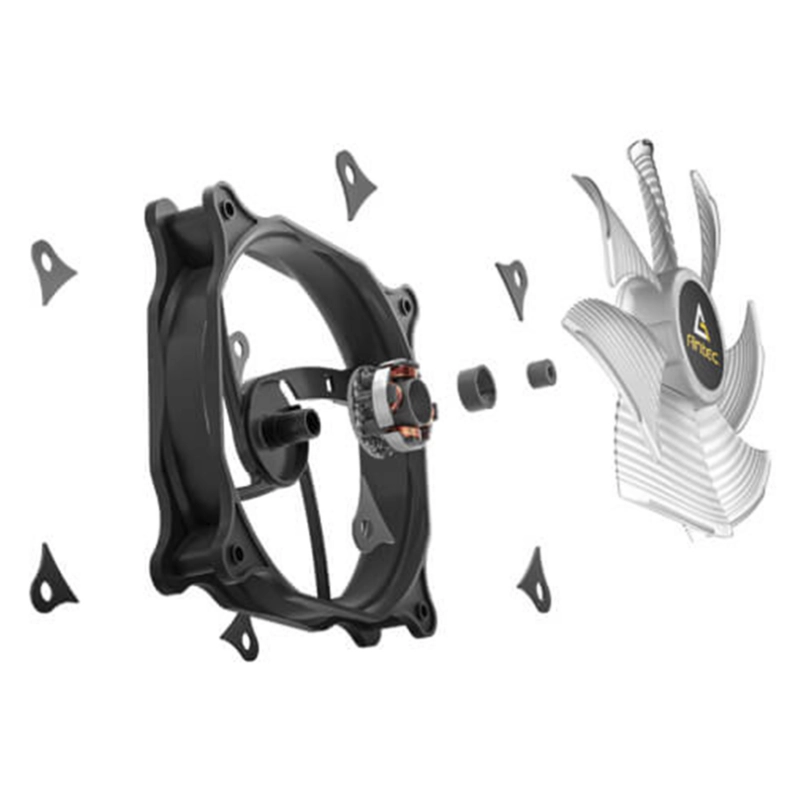 Cooler Para Case Antec F12 Racing Argb (0-761345-40014-5) Negro, 120Mm, Conector 4 Pines (Pwm), Led-Argb 5 Cooler Para Case Antec F12 Racing Argb (0-761345-40014-5) Negro, 120Mm, Conector 4 Pines (Pwm), Led-Argb - Imagen 5