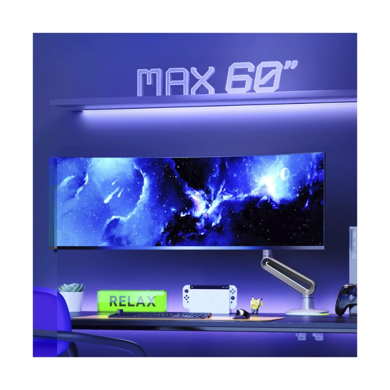 Brazo Soporte Para Monitor North Bayou J6 (1119781093) Gaming, Rosado, Rack Base, Para 32 A 60, De 2Kg Hasta 20Kg, Altura Ajustable, Luz Rgb 6 Brazo Soporte Para Monitor North Bayou J6 (1119781093) Gaming, Rosado, Rack Base, Para 32 A 60, De 2Kg Hasta 20Kg, Altura Ajustable, Luz Rgb - Imagen 6