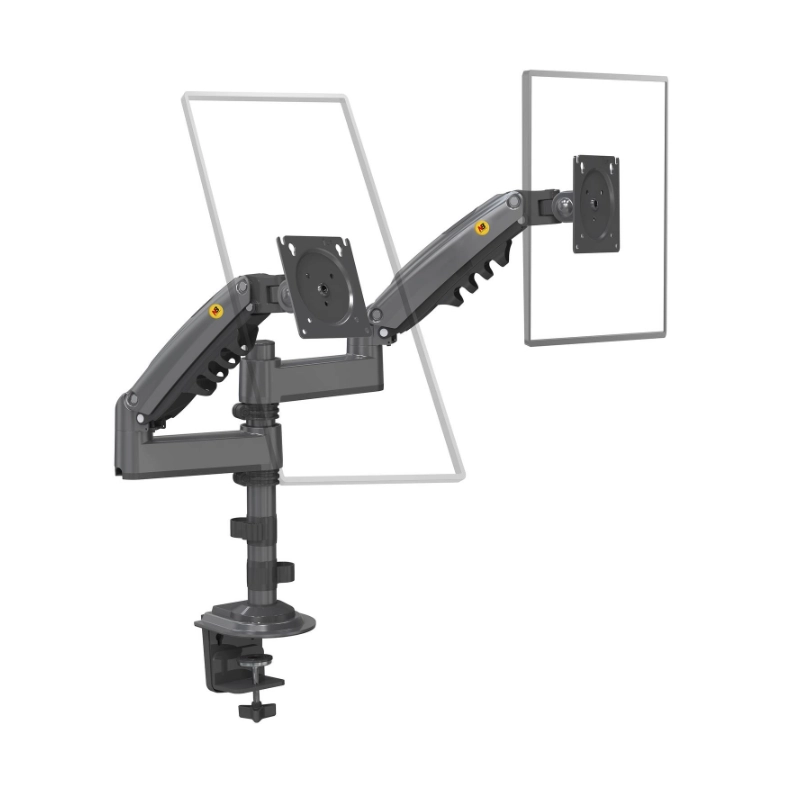 Brazo Soporte Para 2 Monitores North Bayou H180 (1100671106 H180) Rack Base, Para 17 A 35, De 2Kg Hasta 9Kg, Altura Ajustable, Resorte De Gas 2 Brazo Soporte Para 2 Monitores North Bayou H180 (1100671106 H180) Rack Base, Para 17 A 35, De 2Kg Hasta 9Kg, Altura Ajustable, Resorte De Gas - Imagen 2