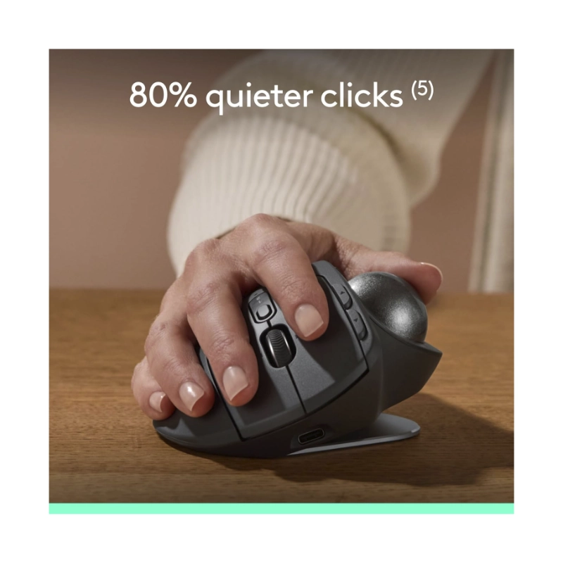 Mouse Inalambrico Logitech Mx Ergo S (910-007261) Grafito, Bluetooth, Modo Trackball, 6 Botones Programable 7 Mouse Inalambrico Logitech Mx Ergo S (910-007261) Grafito, Bluetooth, Modo Trackball, 6 Botones Programable - Imagen 7
