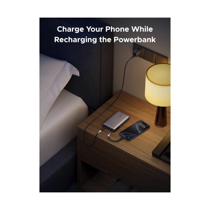 Power Bank Ugreen Pb551 (55992B) Portatil Nexode, Indicador Led Y Cable Usb-C Integrado, Carga Rapida 145W, 20000Mah 7 Power Bank Ugreen Pb551 (55992B) Portatil Nexode, Indicador Led Y Cable Usb-C Integrado, Carga Rapida 145W, 20000Mah - Imagen 7