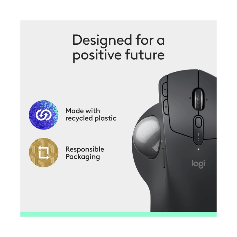 Mouse Inalambrico Logitech Mx Ergo S (910-007261) Grafito, Bluetooth, Modo Trackball, 6 Botones Programable 8 Mouse Inalambrico Logitech Mx Ergo S (910-007261) Grafito, Bluetooth, Modo Trackball, 6 Botones Programable - Imagen 8