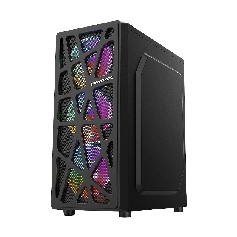 Case Fpmax (Cortex-B) Sin Fuente, Negro, Atx, 1 Panel Acrilico, X4 Fan, Led Rainbow 3 Case Fpmax (Cortex-B) Sin Fuente, Negro, Atx, 1 Panel Acrilico, X4 Fan, Led Rainbow - Imagen 3