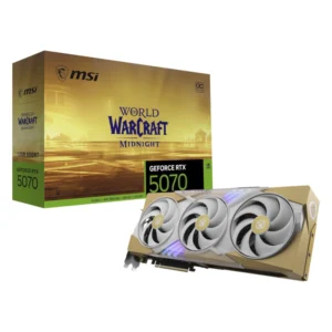 Tarjeta Grafica Msi Geforce Rtx 5070 12Gb Gddr7 World Of Warcraft Midnight Light Edition Oc (G507012Wmlec) 192 Bit, Pci Express 5.0