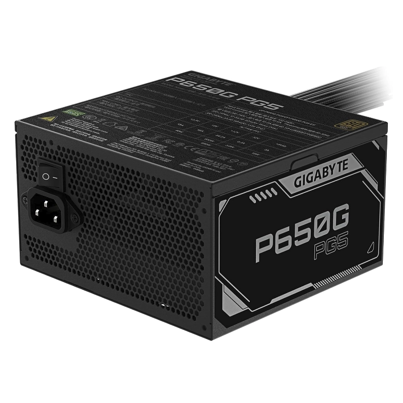 Fuente De Poder Gigabyte P650G Pg5 (Gp-P650G Pg5) 650W, Pcie 5.1, Atx 3.1, Gold 2 Fuente De Poder Gigabyte P650G Pg5 (Gp-P650G Pg5) 650W, Pcie 5.1, Atx 3.1, Gold - Imagen 2