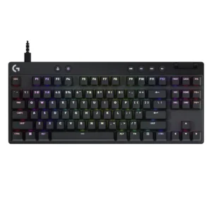 Teclado Logitech G Pro X Tkl Rapid 80% (920-013131) Negro, Mecanico, Switch Magneticos Con Rapid Trigger, Rueda De Volumen Y Botones Multimedia, Rgb