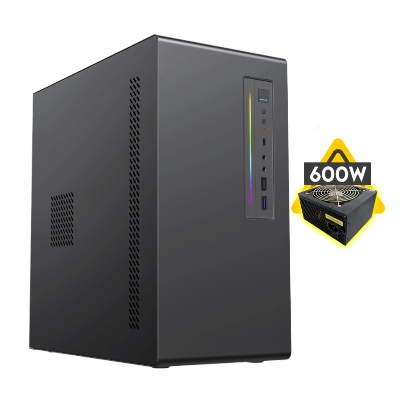 Case Halion Office (6528) Con Fuente De 600W, Negro, Micro-Atx, X1 Fan 1 Case Halion Office (6528) Con Fuente De 600W, Negro, Micro-Atx, X1 Fan