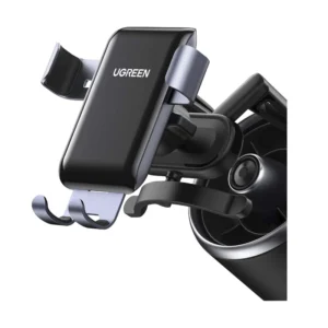 Soporte De Celular Gravitacional Ugreen Lp274 (30401) Negro, Para Telefono Movil, Para Rejilla De Ventilacion Del Coche, Aluminio, Rotacion 360 Grados
