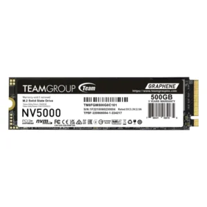 Ssd Solido M.2 Teamgroup Nv5000 500Gb (Tm8Fgm500G0C101) 80Mm, Nvme Pcie, 4500Mb/S, 1800Mb/S, Gen4 X 4