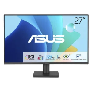 Monitor Asus 27 (Va279Hg) Fhd, Ips, Vga/Hdmi, 1Ms, 120Hz, Cuidado Ocular, Luz Azul Baja