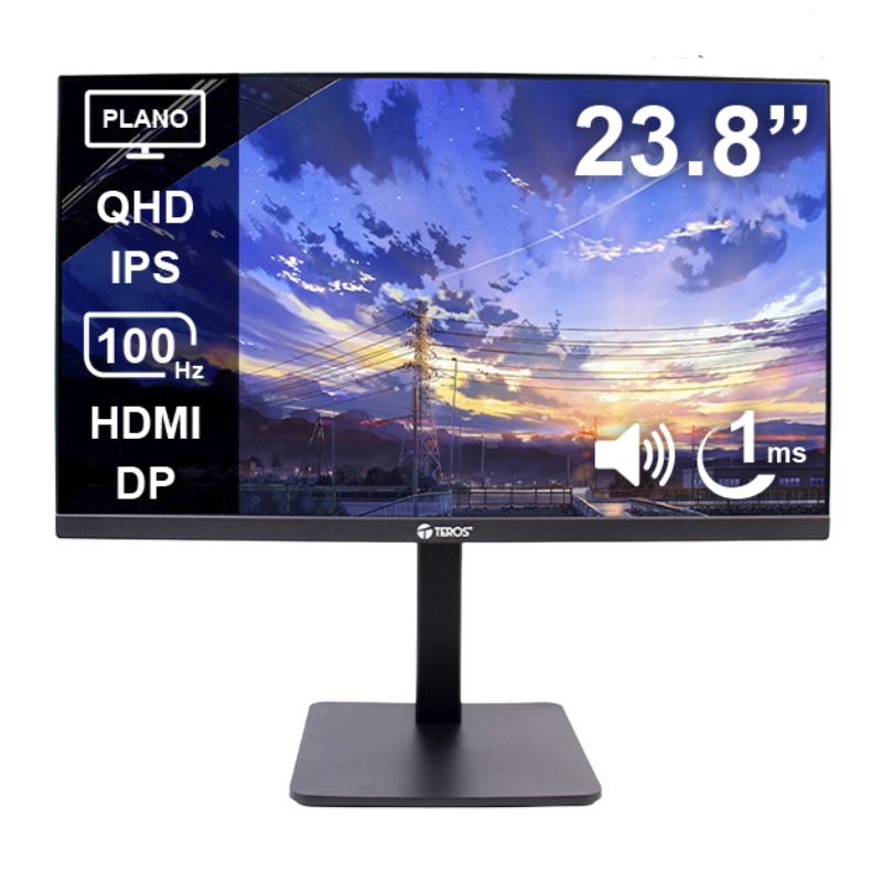 Monitor Teros 24 (Te-2416Cs) Ips, 2K Qhd, Hdmi/Dp, 1Ms, 100Hz, Parlante Integrado, Camara 5Mp, Ideal Para Trabajo Y Videollamadas 1 Monitor Teros 24 (Te-2416Cs) Ips, 2K Qhd, Hdmi/Dp, 1Ms, 100Hz, Parlante Integrado, Camara 5Mp, Ideal Para Trabajo Y Videollamadas
