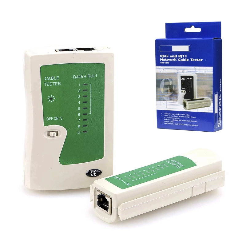 Comprobador De Cables De Red Ethernet Tester (Tesgen) Rj45, Rj11, Cat5/Cat6 2 Comprobador De Cables De Red Ethernet Tester (Tesgen) Rj45, Rj11, Cat5/Cat6 - Imagen 2