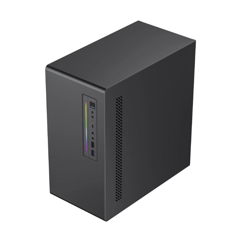 Case Halion Office (6528) Con Fuente De 600W, Negro, Micro-Atx, X1 Fan 4 Case Halion Office (6528) Con Fuente De 600W, Negro, Micro-Atx, X1 Fan - Imagen 4