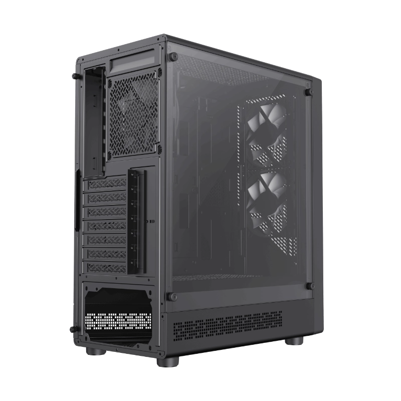 Case Gamemax (Focus) Sin Fuente, Negro, Atx, 1 Panel Vidrio, X3 Fan, Led-Argb 5 Case Gamemax (Focus) Sin Fuente, Negro, Atx, 1 Panel Vidrio, X3 Fan, Led-Argb - Imagen 5