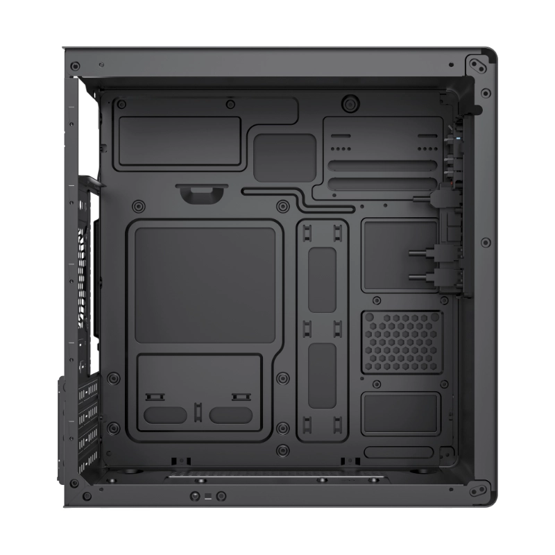 Case Halion Office (6528) Con Fuente De 600W, Negro, Micro-Atx, X1 Fan 5 Case Halion Office (6528) Con Fuente De 600W, Negro, Micro-Atx, X1 Fan - Imagen 5