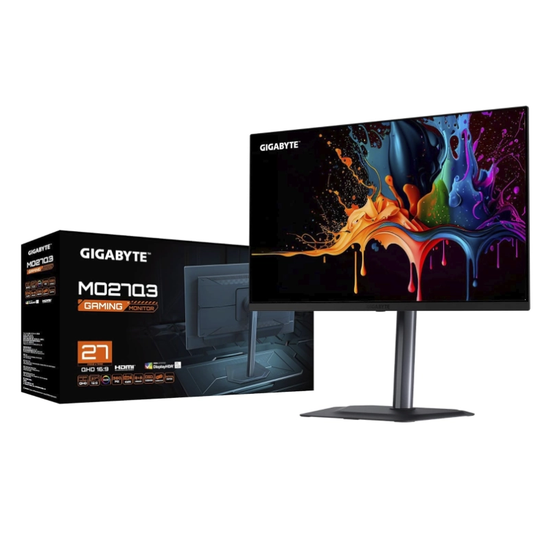 Monitor Gaming Gigabyte 27 (Mo27Q3) Oled, Qhd 2K, 2 Hdmi/Dp/Usb-C, 0.03Ms, 300Hz, Display Hdr True Black 400, G-Sync, Freesync 5 Monitor Gaming Gigabyte 27 (Mo27Q3) Oled, Qhd 2K, 2 Hdmi/Dp/Usb-C, 0.03Ms, 300Hz, Display Hdr True Black 400, G-Sync, Freesync - Imagen 5