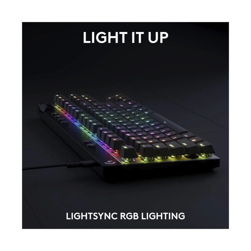 Teclado Logitech G Pro X Tkl Rapid 80% (920-013131) Negro, Mecanico, Switch Magneticos Con Rapid Trigger, Rueda De Volumen Y Botones Multimedia, Rgb 6 Teclado Logitech G Pro X Tkl Rapid 80% (920-013131) Negro, Mecanico, Switch Magneticos Con Rapid Trigger, Rueda De Volumen Y Botones Multimedia, Rgb - Imagen 6