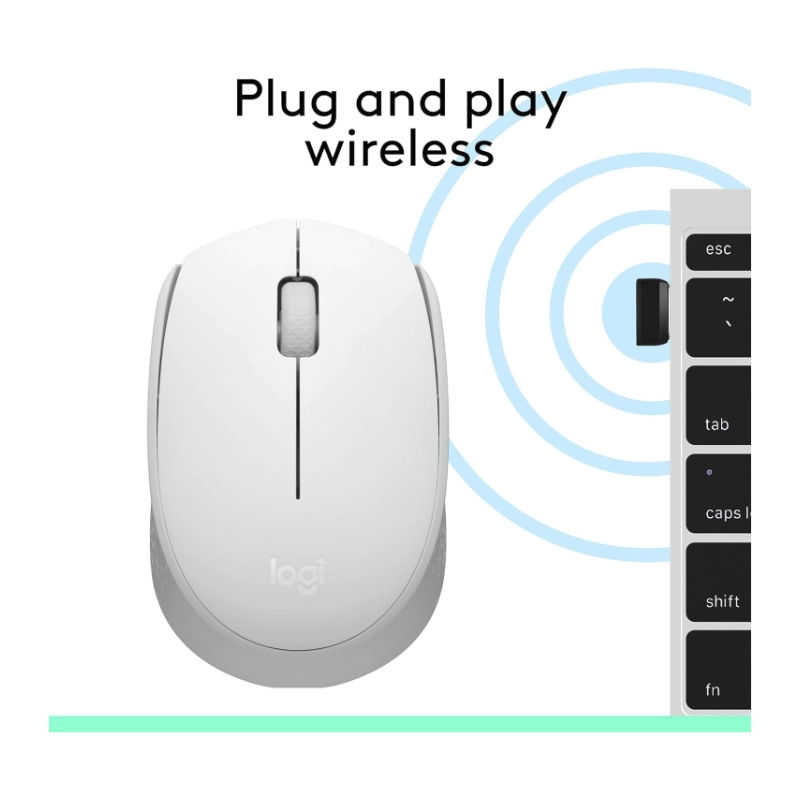 Mouse Inalambrico Logitech M170 (910-006864) Blanco, 1000 Dpi 7 Mouse Inalambrico Logitech M170 (910-006864) Blanco, 1000 Dpi - Imagen 7