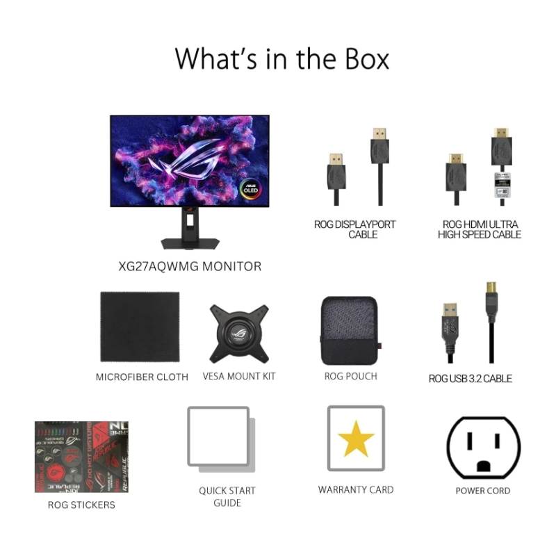 Monitor Gaming Asus Rog Strix 27 (Xg27Aqwmg) Oled, Qhd 2K, 2 Hdmi/Dp/Usb, 0.03Ms, 280Hz, Sensor De Proximidad Neo, 99 % Dci-P3 11 Monitor Gaming Asus Rog Strix 27 (Xg27Aqwmg) Oled, Qhd 2K, 2 Hdmi/Dp/Usb, 0.03Ms, 280Hz, Sensor De Proximidad Neo, 99 % Dci-P3 - Imagen 11