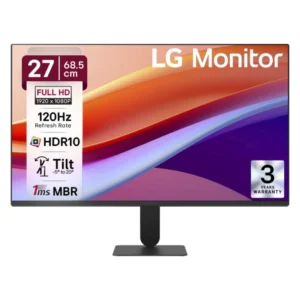 Monitor Lg 27 (27U411A-B) Fhd, Ips, Vga/Hdmi, 1Ms, 120Hz, Hdr10, Modo Lectura, Flicker Safe