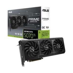 Tarjeta Grafica Asus Geforce Rtx 5070 Ti 16Gb Gddr7 Oc Edition (Prime-Rtx5070Ti-O16G) 256 Bit, Ventiladores Axial-Tech, Bios Dual