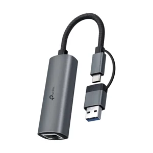 Adaptador Usb/Usb-C A Red Tp-Link (Ue310C) Carcasa Aluminio, Entrada Dual, Velocidad 10/100/1000
