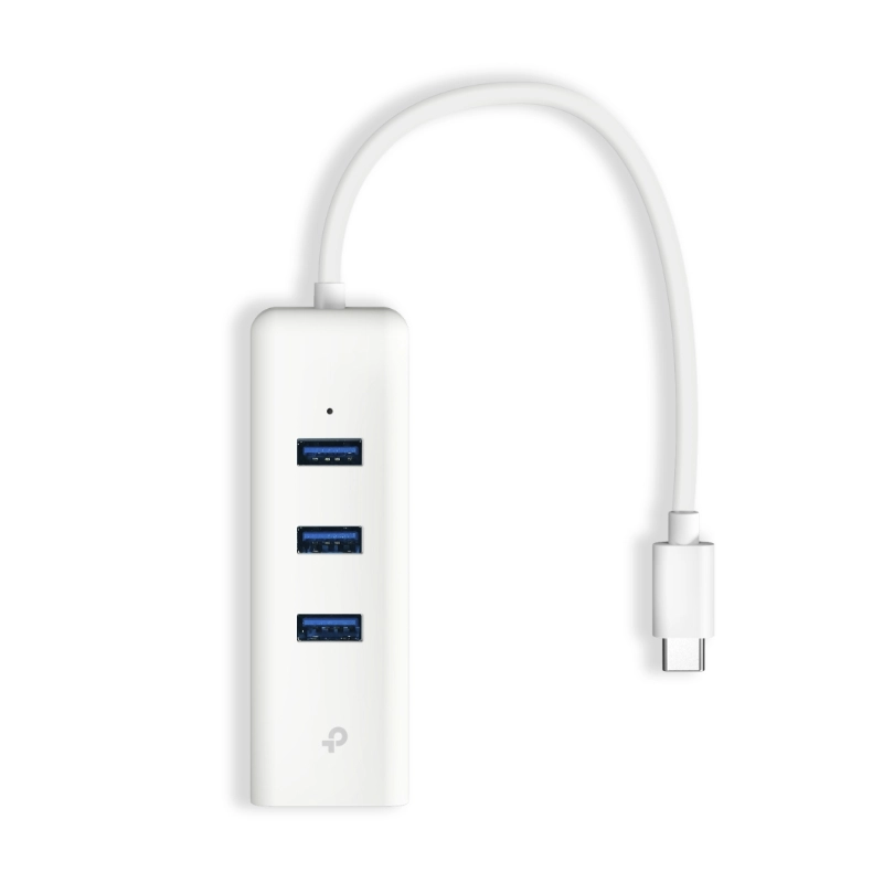 Adaptador Usb-C A Red Tp-Link (Ue330C) Blanco, Velocidad 10/100/1000Mbps, Hub X3 Puertos Usb 3.0 1 Adaptador Usb-C A Red Tp-Link (Ue330C) Blanco, Velocidad 10/100/1000Mbps, Hub X3 Puertos Usb 3.0