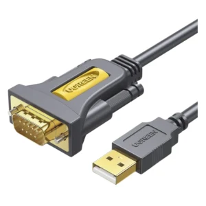 Cable Usb-A A Serial Rs232 Ugreen (20223) Negro, Con Chipset Pl2303, Cubierta De Pvc, 3 Metros
