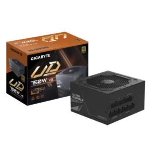 Fuente De Poder Gigabyte (Gp-Ud750Gm Pg5 V2) 750W, Gold, Atx 3.1 Y Pcie Gen 5.1, Modular