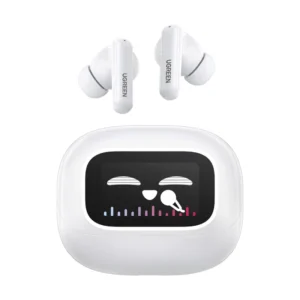 Auricular Bluetooth Ugreen Echobuds Magic Ws211 (55137) Blanco, Pantalla Inteligente Tactil, 12 Funciones Con Un Toque, 6H Para Audifonos, 30H Total