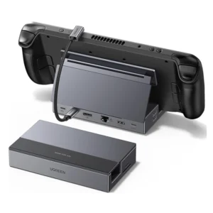 Steam Deck Dock 9 En 1 Ugreen Cm800 (55733) Estacion De Acoplamiento Plegable, X1 Dp, X1 Usb-C, X3 Usb-A, X1 Rj45, X1 Sd Card Slot, X1 Tf Card Slot