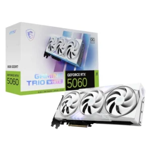Tarjeta Grafica Msi Geforce Rtx 5060 8Gb Gddr7 (Rtx Rtx 5060 8G Gaming Trio Oc White) Blanco, 128 Bit, Pci Express 5.0, Arquitectura Blackwell