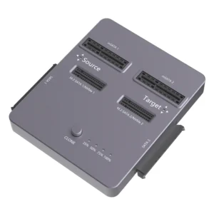 Duplicador Y Clonador De Discos 4 En 1 Aoko (Da28Gr) Para Ssd Nvme, Sata 2.5/3.5 Y Msata, Copia El Contenido De Una Unidad A Otra De Forma Directa