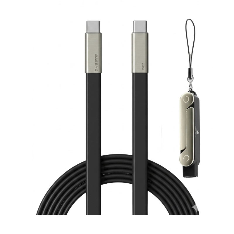 Cable De Carga & Datos Usb-C A Usb-C Basemo (X09C-B) Negro, Incluye Soporte Plegable Para Telefono, 240W De Carga Rapida, 1.5 Metros 1 Cable De Carga & Datos Usb-C A Usb-C Basemo (X09C-B) Negro, Incluye Soporte Plegable Para Telefono, 240W De Carga Rapida, 1.5 Metros