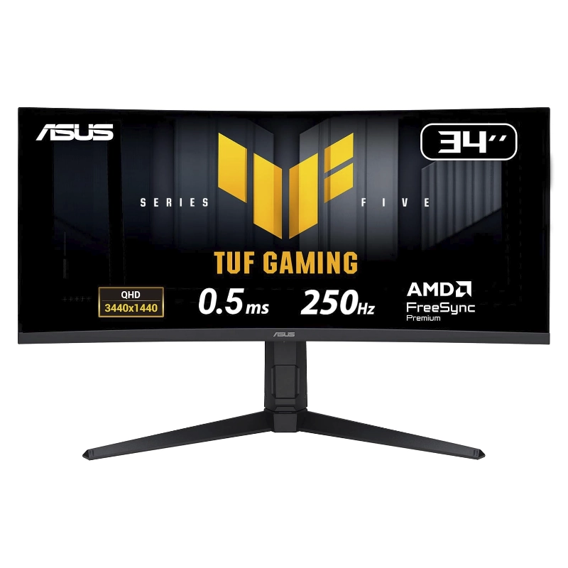 Monitor Asus Tuf Gaming 34 (Vg34Wqml5A) Curvo Ultrawide, Fast Va, Wqhd 3.5K, 3440 X 1440, 0.5Ms, 250Hz, Freesync Premium, Displayhdr400, 95% Dci-P3 1 Monitor Asus Tuf Gaming 34 (Vg34Wqml5A) Curvo Ultrawide, Fast Va, Wqhd 3.5K, 3440 X 1440, 0.5Ms, 250Hz, Freesync Premium, Displayhdr400, 95% Dci-P3