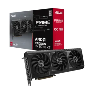 Tarjeta Grafica Asus Radeon Rx 9070 Xt 16Gb Gddr6 Oc Edition (Prime-Rx9070Xt-O16G) Pcie 5.0, Ventiladores Axial-Tech, 256 Bit