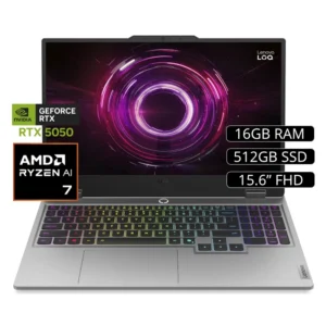 Laptop Gaming Lenovo Loq 15Ahp10 Ryzen 7 250 (83Jg007Vlm) Ips Fhd 15.6, Ryzen 7, Ssd512 M.2, 16Gb, Rtx 5050 8Gb, Sin Sistema