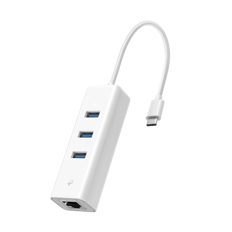 Adaptador Usb-C A Red Tp-Link (Ue330C) Blanco, Velocidad 10/100/1000Mbps, Hub X3 Puertos Usb 3.0 2 Adaptador Usb-C A Red Tp-Link (Ue330C) Blanco, Velocidad 10/100/1000Mbps, Hub X3 Puertos Usb 3.0 - Imagen 2