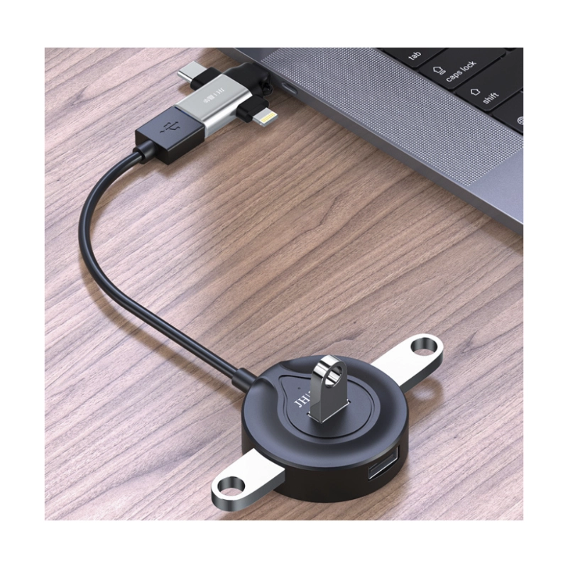 Adaptador Otg Multifuncional 3 En 1 (Jh-S373) Usb A Usb-C/V8/Lightning 2 Adaptador Otg Multifuncional 3 En 1 (Jh-S373) Usb A Usb-C/V8/Lightning - Imagen 2
