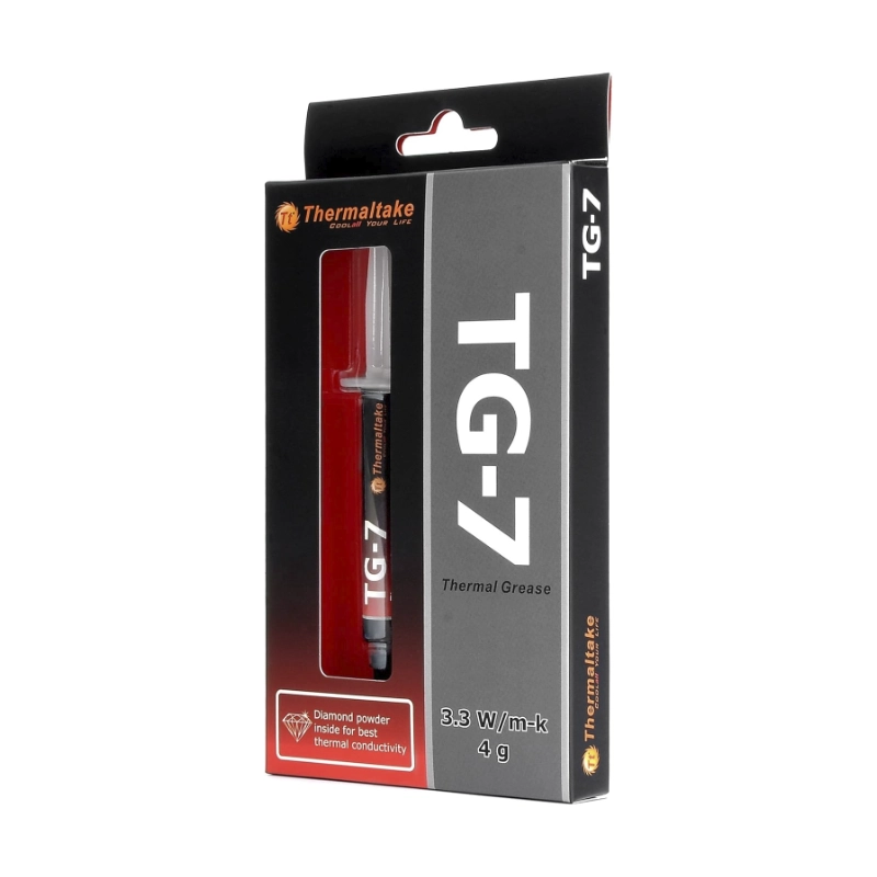 Pasta Termica Thermaltake Tg-7 (Cl-O004-Grosgm-A) 4G, 3.3 W/M-K, Disipador Termico De Cpu/Gpu 2 Pasta Termica Thermaltake Tg-7 (Cl-O004-Grosgm-A) 4G, 3.3 W/M-K, Disipador Termico De Cpu/Gpu - Imagen 2