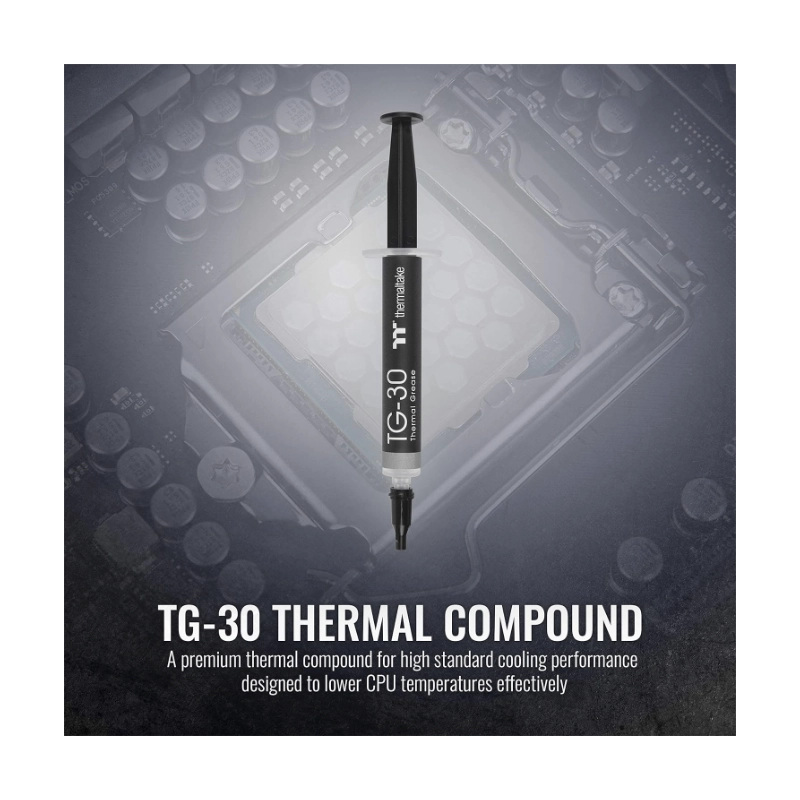 Pasta Termica Thermaltake Tg-30 (Cl-O023-Grosgm-A) 4G, 4.5 W/M-K, Disipador Termico De Cpu/Gpu 2 Pasta Termica Thermaltake Tg-30 (Cl-O023-Grosgm-A) 4G, 4.5 W/M-K, Disipador Termico De Cpu/Gpu - Imagen 2