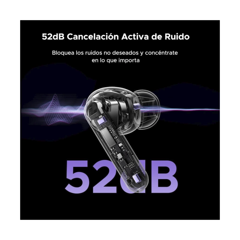 Auricular Bluetooth Ugreen Echobuds Magic Ws211 (55137) Blanco, Pantalla Inteligente Tactil, 12 Funciones Con Un Toque, 6H Para Audifonos, 30H Total 4 Auricular Bluetooth Ugreen Echobuds Magic Ws211 (55137) Blanco, Pantalla Inteligente Tactil, 12 Funciones Con Un Toque, 6H Para Audifonos, 30H Total - Imagen 4
