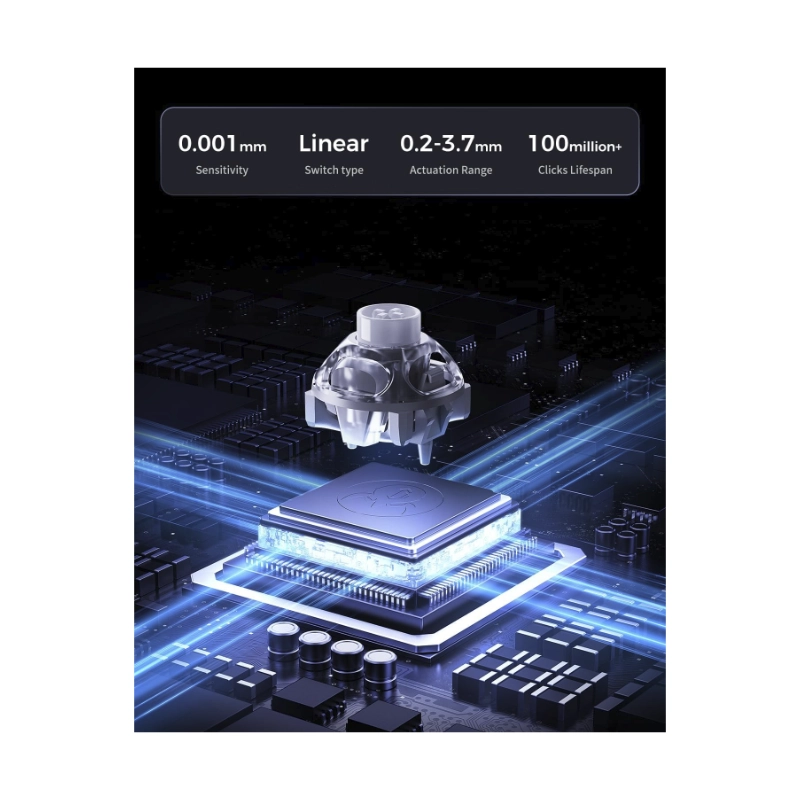 Teclado Gravastar Mercury V60 Pro 60% (Gs V60 Pro_xtal_slv) Silver Frost, Magneticos, Sondeo De 8 Khz, Latencia De 0,125Ms, Marco Aluminio 5 Teclado Gravastar Mercury V60 Pro 60% (Gs V60 Pro_xtal_slv) Silver Frost, Magneticos, Sondeo De 8 Khz, Latencia De 0,125Ms, Marco Aluminio - Imagen 5