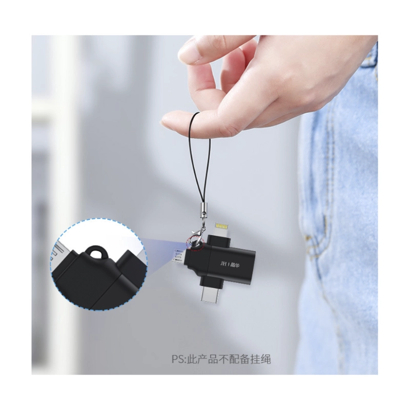 Adaptador Otg Multifuncional 3 En 1 (Jh-S373) Usb A Usb-C/V8/Lightning 5 Adaptador Otg Multifuncional 3 En 1 (Jh-S373) Usb A Usb-C/V8/Lightning - Imagen 5