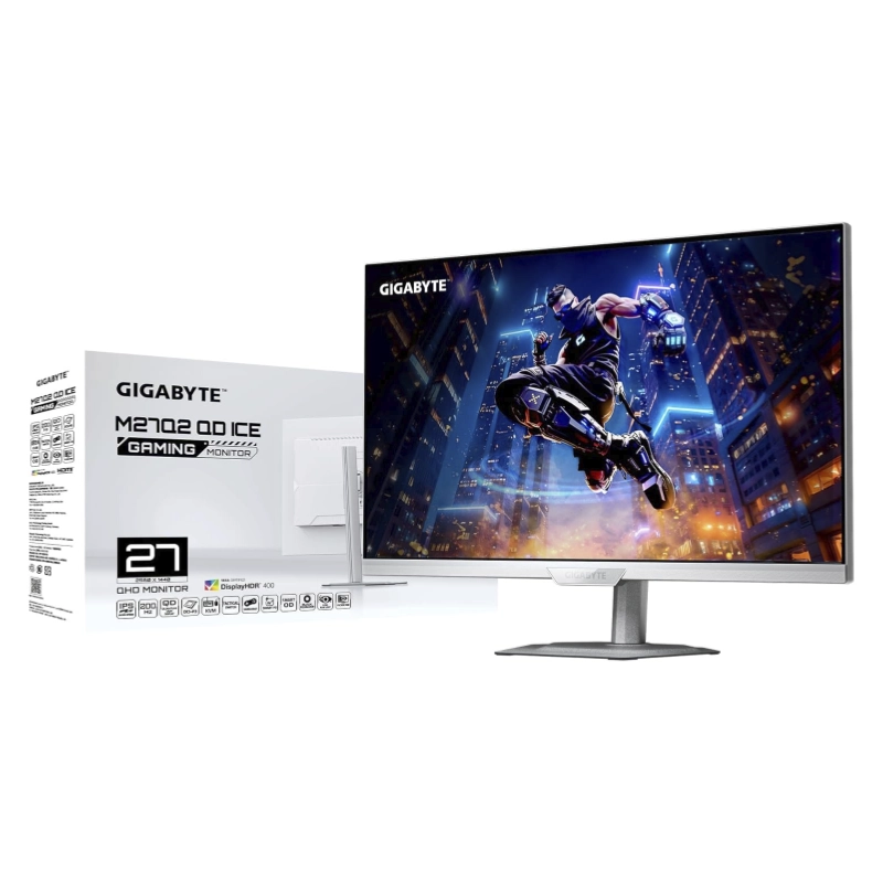 Monitor Gaming Gigabyte Led 27 (M27Q2 Ice) Blanco, Ips, Qhd 2K, 2560 X 1440, 2 Hdmi/Dp, 1Ms, 200Hz, Amd Freesync Premium, Display Hdr400 6 Monitor Gaming Gigabyte Led 27 (M27Q2 Ice) Blanco, Ips, Qhd 2K, 2560 X 1440, 2 Hdmi/Dp, 1Ms, 200Hz, Amd Freesync Premium, Display Hdr400 - Imagen 6