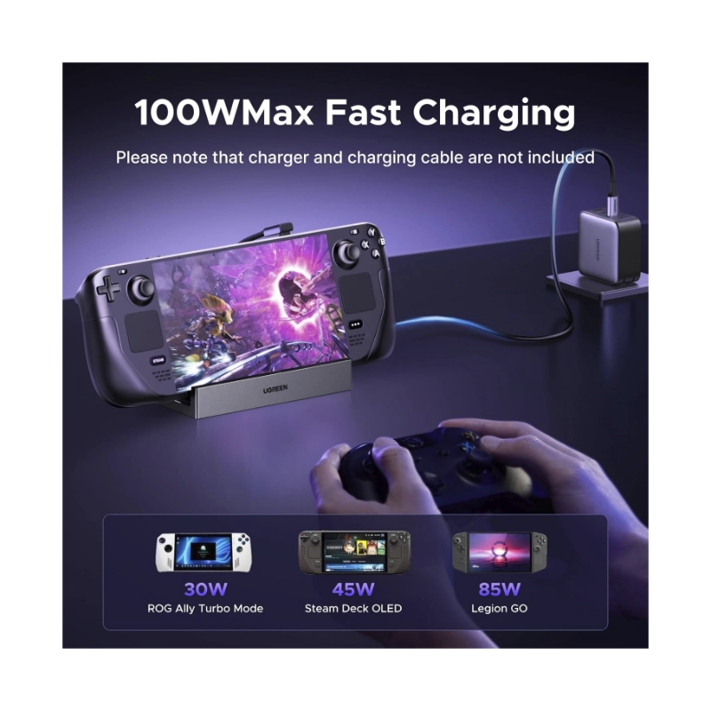 Steam Deck Dock 9 En 1 Ugreen Cm800 (55733) Estacion De Acoplamiento Plegable, X1 Dp, X1 Usb-C, X3 Usb-A, X1 Rj45, X1 Sd Card Slot, X1 Tf Card Slot 6 Steam Deck Dock 9 En 1 Ugreen Cm800 (55733) Estacion De Acoplamiento Plegable, X1 Dp, X1 Usb-C, X3 Usb-A, X1 Rj45, X1 Sd Card Slot, X1 Tf Card Slot - Imagen 6
